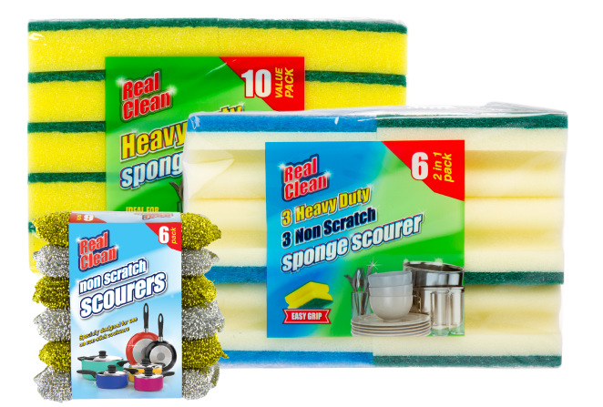 Real Clean home cleaning scourers